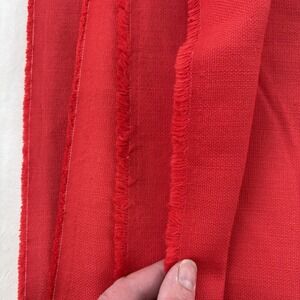 Heavy Red Upholstery Fabric 54"W x 3.5Y | Woven Canvas Duck Cloth | Cushions Bag